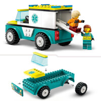 LEGO City 60403 Rettungswagen und Snowboarder