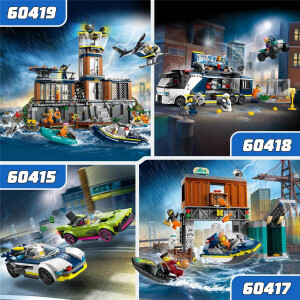 LEGO City 60415 Verfolgungsjagd mit Polizeiauto und Muscle Car