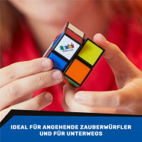 Rubik’s Mini 2x2 Zauberwürfel - der 2x2 Cube für Einsteiger ab 8 Jahren und für unterwegs - hohe Qualität, leichtgängiges Handling, leuchtende Farben - Original Rubiks Cube