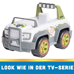 Paw Patrol, Dschungel-Truck mit Tracker-Figur (Sustainable Basic Vehicle/Basis Fahrzeug)