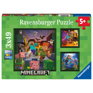 Ravensburger Kinderpuzzle 05621 - Minecraft Biomes -...