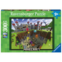 Ravensburger Kinderpuzzle 13334 - Minecraft Cutaway -  300 Teile XXL Minecraft Puzzle für Kinder ab 9 Jahren