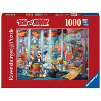Ravensburger Puzzle 16925 - Ruhmeshalle von Tom & Jerry - 1000 Teile Tom & Jerry Puzzle für Erwachsene und Kinder ab 14 Jahren