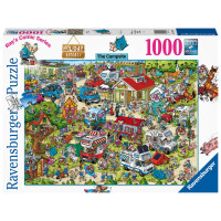Ravensburger Puzzle - Rays Comic Series: Holiday Resort 1 - The Campsite - 1000 Teile Comic-Puzzle