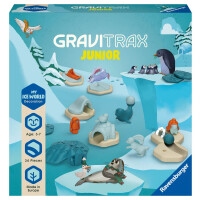 Ravensburger GraviTrax Junior Extension Ice 23748 - Murmelbahn überwiegend aus nachwachsenden Rohstoffen mit Themenwelten, Lernspielzeug und Konstruktionsspielzeug für Jungs und Mädchen ab 3 Jahren