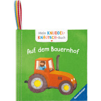 Mein Knuddel-Knautsch-Buch: Auf dem Bauernhof, weiches Stoffbuch, waschbares Badebuch, Babyspielzeug ab 6 Monate