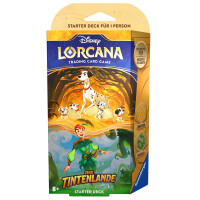 Disney Lorcana Trading Card Game: Die Tintenlande - Starter Deck Bernstein und Smaragd  (Deutsch)