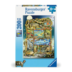 Ravensburger Kinderpuzzle - 12000866 Reptilien im Regal -...