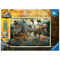 Ravensburger Kinderpuzzle 12001058 - Das Leben findet einen Weg -  200 Teile XXL Jurassic World Puzzle für Kinder ab 8 Jahren