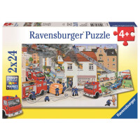 Ravensburger - Bei der Feuerwehr, 2 x 24 Teile