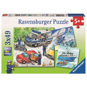 Ravensburger Kinderpuzzle - 09221 Polizeieinsatz - Puzzle...