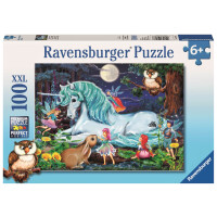 Ravensburger Kinderpuzzle - 10793 Im Zauberwald - Einhorn-Puzzle für Kinder ab 6 Jahren, mit 100 Teilen im XXL-Format