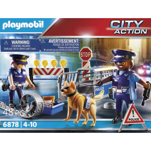 PLAYMOBIL 6878 - City Action - Polizei-Straßensperre
