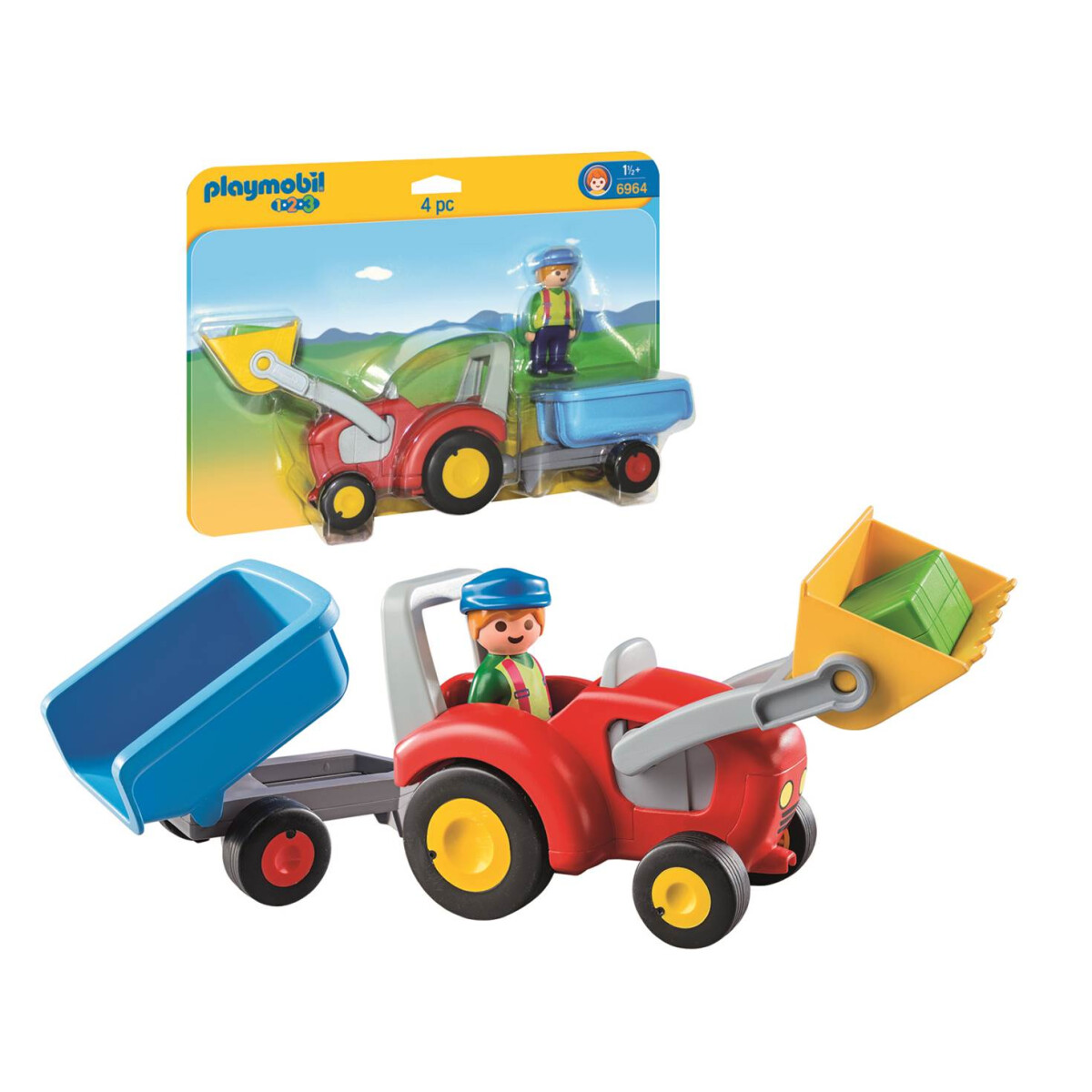Traktor mit Anhänger  PLAYMOBIL® - Spielzeugladen Neusser - Das Rich