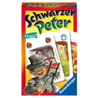 Ravensburger 23409 - Schwarzer Peter, Mitbringspiel für 2-6 Spieler, Kinderspiel ab 3 Jahren, kompaktes Format, Reisespiel, Kartenspiel