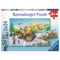 Ravensburger - Bagger und Waldtraktor, 2 x 24 Teile